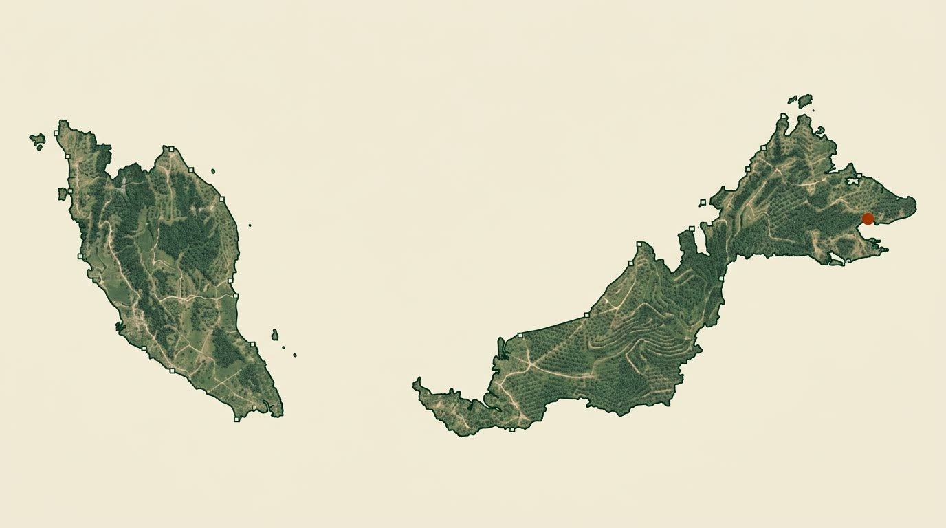 Malaisie, risque standard. Repère : les districts de plantations du Sabah