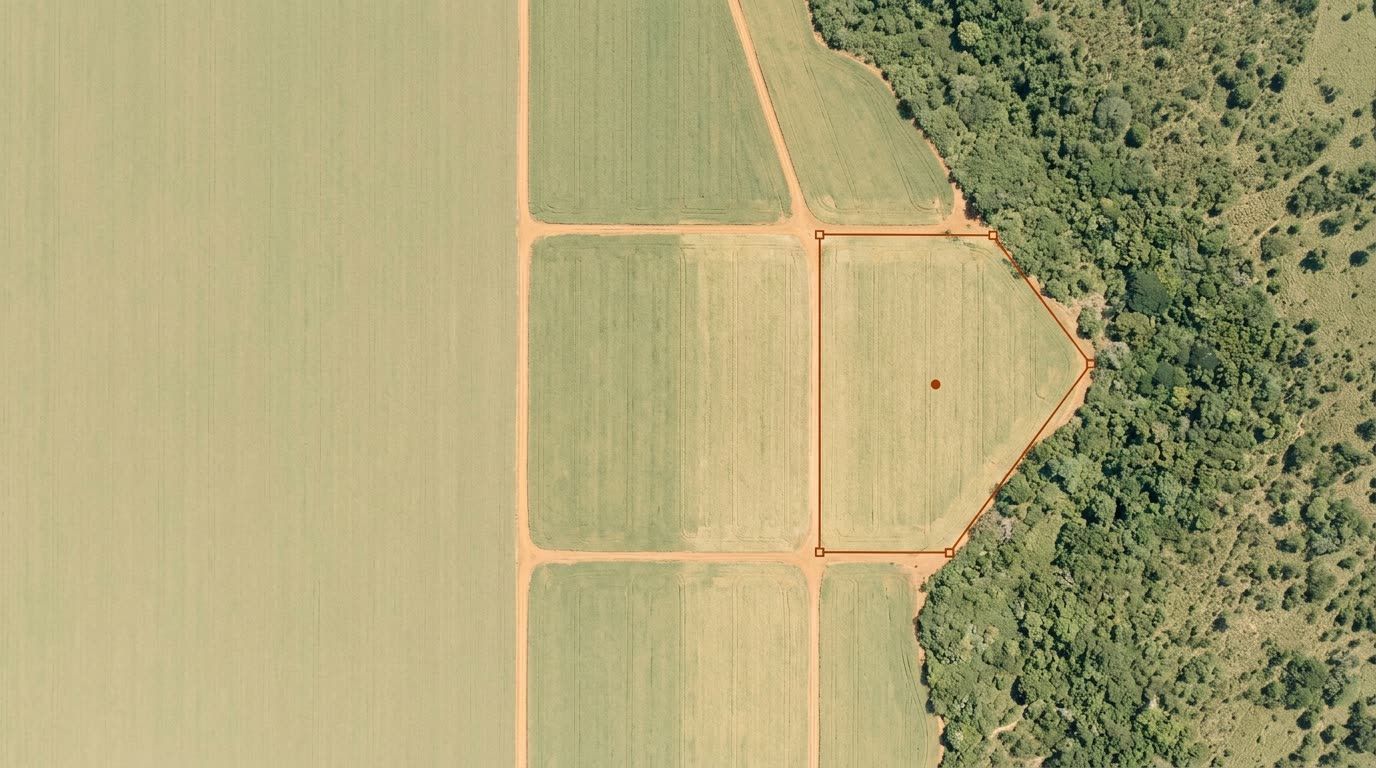 Les champs de soja industriels dépassent presque tous 4 hectares : les polygones sont obligatoires