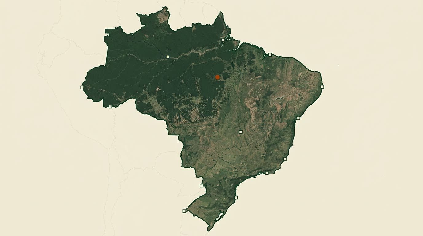 Brésil, risque standard. Repère : Pará, le plus grand État producteur de bois indigène